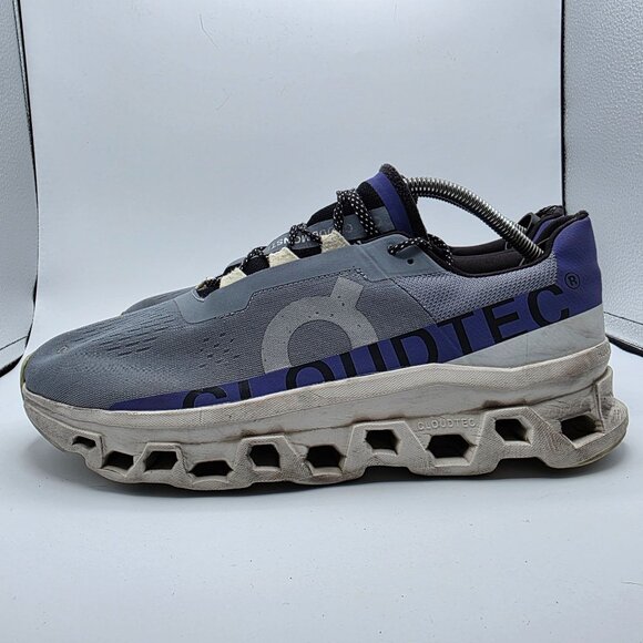 On Cloud Cloudmonster Mens Size 12 Gray Athletic Shoes Running Walking Outdoors - Picture 13 of 13